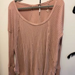 Free People thermal tunic sweater